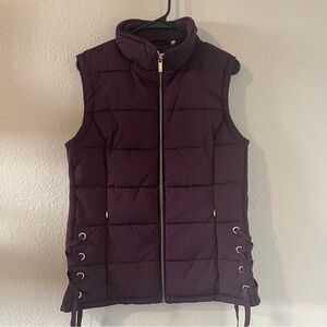 Calvin Klein Burgundy Puffer Vest